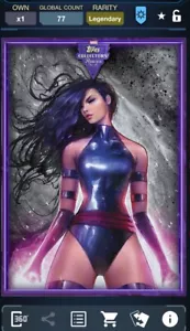 Topps Marvel Collect Legendary Psylocke Collectors Reserve Fusion Digital Card - Picture 1 of 2