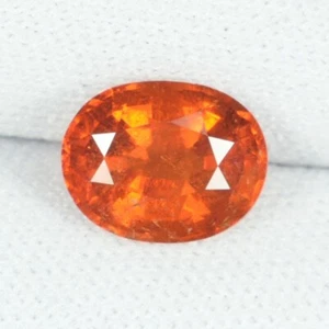 2.41 ct TOP NARANJA BRILLANTE 100% NATURAL ESPESARTITA GRANATE Ovalado Ver Vdo RC - Imagen 1 de 2
