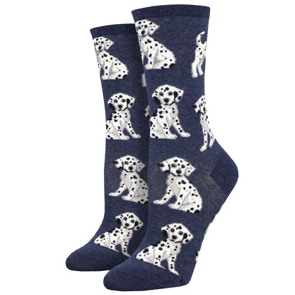 Meias femininas Socksmith Crew estação da Dalmácia filhotes cachorros novidade calçado - Imagem 1 de 1