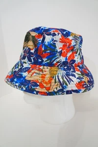Sombrero Cubo New Era Tropical Floral Hula Hawaiano Talla M - Imagen 1 de 9