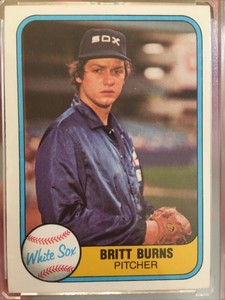 Britt Burnes #342 Chicago White Sox 1981 Fleer Baseball Card