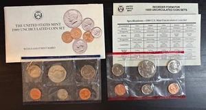 Juego de monedas 1989 sin circular como nuevo embalaje original del gobierno OGP - Imagen 1 de 6