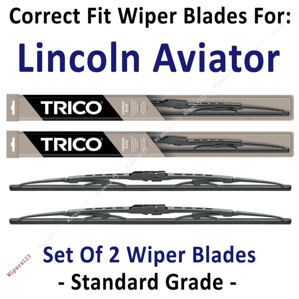 Лезвия стеклоочистителя стандартные упаковка 2 шт. - подходят для Lincoln Aviator 2003-2004 годов выпуска - 30221x2 - Изображение 1 из 1
