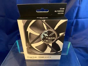 Fractal Design FD-FAN-DYN-X2-GP12-BK Dynamic X2 Gp 120 M - Black New In Box - Picture 1 of 5