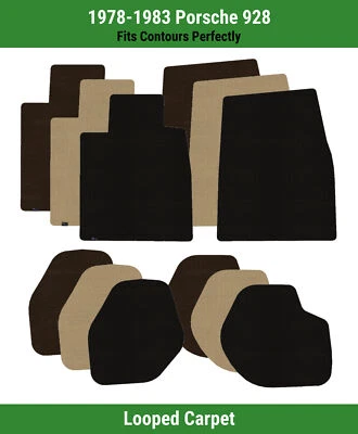 Alfombrillas Lloyd Classic Loop fila delantera y trasera para Porsche 928 1978-1983  Foto 1 de 4