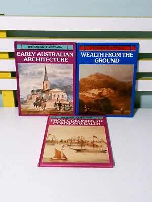 Lot of 3x The Making of Australia HC Books by Bay Books! Architecture Minerals - Image 1 of 3