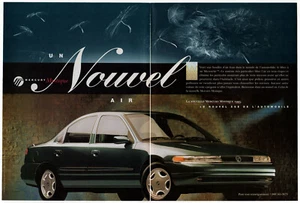 1995 MERCURY Mystique Vintage Original 2 page Print AD Green car photo Canada FR - Picture 1 of 1