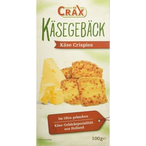 Cräx Käsegebäck Käse Crispies Butter Blätterteig Käsegebäck 100g - Picture 1 of 1