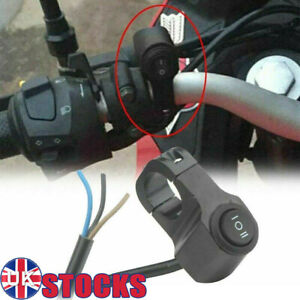 Black Waterproof Motorcycle Handlebar Headlight Fog Spot Light 12V On/Off Switch