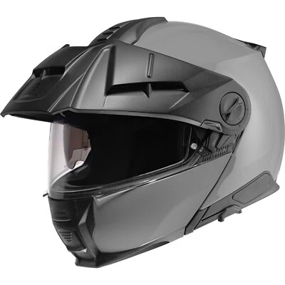 Schuberth Motorrad Helm E2 Solid Gr. 59 (L) Enduro Klapphelm grau - Bild 1 von 4