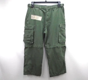 Boy Scouts Pants Adult Military Green Cargo Convertible Uniform Pants Men 34 x25 - Picture 1 of 16