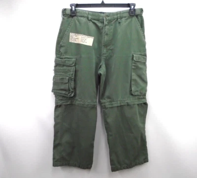 Boy Scouts Pants Adult Military Green Cargo Convertible Uniform Pants Men 34 x25 - Image 1 of 4