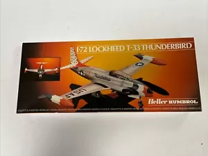 VTG Heller Humbrol 1/72 , LOCKHEED T-33 THUNDERBIRD Model Kit # 80301 Open Box - Picture 1 of 7