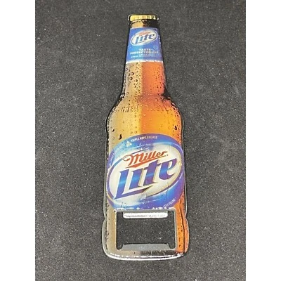 Miller Lite Promo Metal Acrylic Bottle Opener - Bar Speed Opener 5.25" - Image 1 of 2