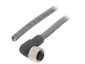 AW0800112 SL358 Verbindungsleitung M12 PIN: 8 gewinkelt 5m Stecker 36VAC 2,2A AL - Bild 1 von 1