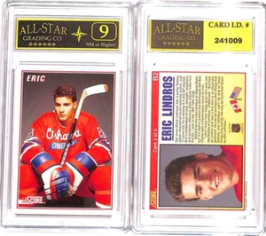 Eric Lindros, 1990-91 Score Bonus Card #B2 ASG 9 NM Rookie #1 - Bild 1 von 2