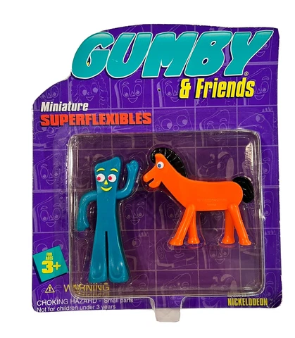 ADVENTURES OF GUMBY AND FRIENDS W/POKEY 1995 TRENDMASTERS FLEXIBLE TOYS UNOPENED Cover