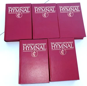 LOT OF 5 VINTAGE UNITED METHODIST HYMNAL CHURCH MUSIC RELIGIOUS SONG HYMN BOOKS - Picture 1 of 10