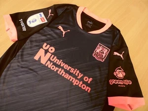NORTHAMPTON TOWN FC | UNALLOCATED MATCH SHIRT WITH BADGES | 2024-2025 | Size XL - Picture 1 of 5