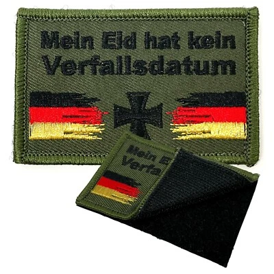 Bundeswehr Deutschland Patch Abzeichen Moral Aufnäher Bund Armee oliv mit Klett