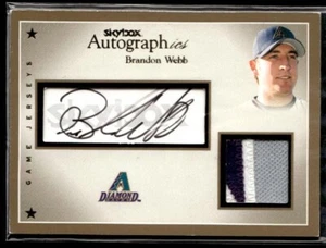 L7,776 - 2004 SkyBox Autographics Auto Game Patch #BW2 Brandon Webb /25 - Picture 1 of 2