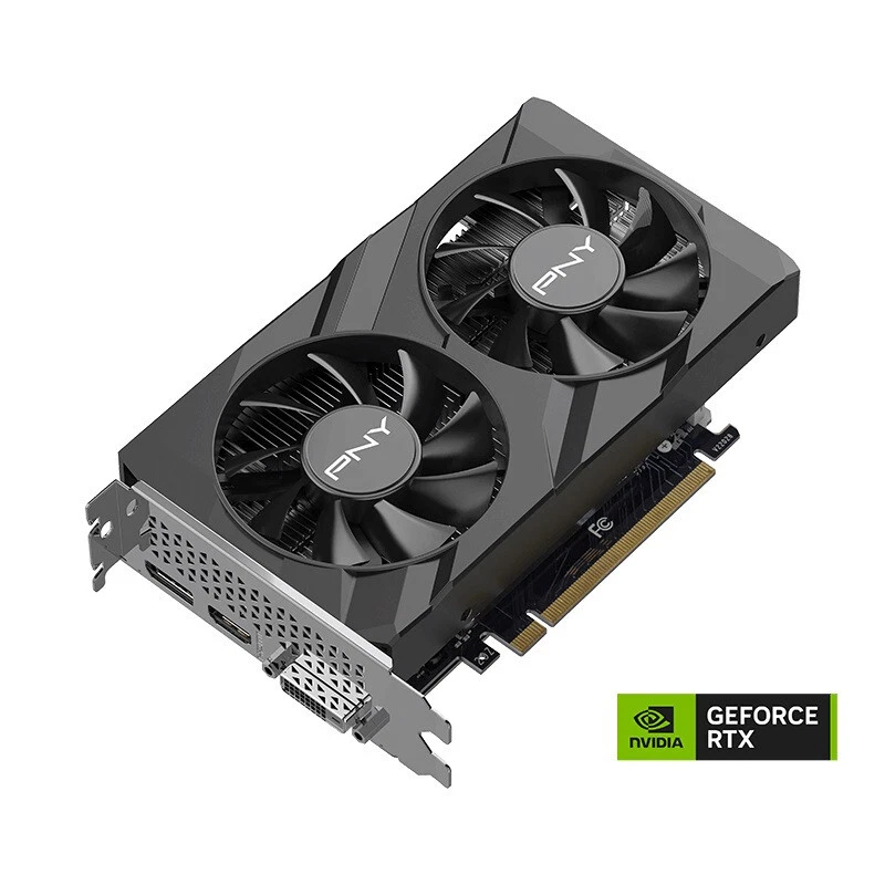PNY GeForce RTX™ 3050 6GB GDDR6 VERTO™ Dual Fan 2nd Gen Ray Tracing Cores PCI-Ex - Image 1 of 1