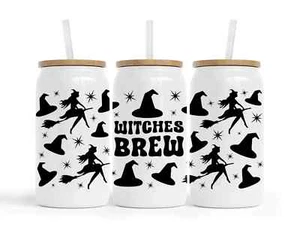 Lata de vidrio blanco Witches Brew 16 OZ, regalo personalizado - Imagen 1 de 2