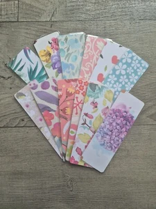 BUY ONE GET ONE FREE Double sided Gloss Laminated FLORAL GARDEN Bookmark Gift - Bild 1 von 13