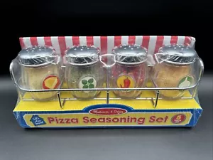 Juego de condimentos Melissa And Doug Let’s Play House pizza descontinuado sellado nuevo. - Imagen 1 de 9