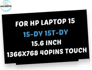 L63569-001 Hp 15.6 HD Pantalla Táctil 40pin Pantalla LED 15-DY L78717-001 Grado A - Imagen 1 de 2