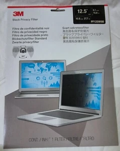 Filtre de confidentialité LCD 3M PF125W9B pour écran large 12,5" 16:9 (3 pièces) - Photo 1/5
