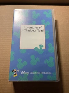 Adventures of J. Thaddeus Toad Disney Educational Productions VHS Tape RARE - Picture 1 of 5