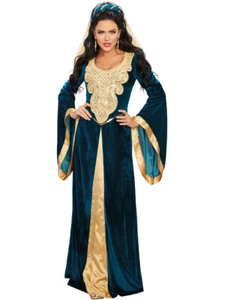 Adults Women's Medieval Maiden Renaissance Princess Costume 1XL 16-18 - Picture 1 of 1