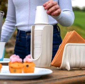 GUZZINI PORTA BICCHIERI TIERRA COLORI, BIANCO LATTE, TORTORA ( PROMO ) - Foto 1 di 8