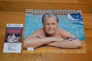 Foto autografiada a color 8x10 de Brian Wilson de The Beach Boys con certificado de autenticidad JSA - Imagen 1 de 6