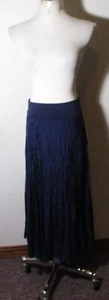 COLDWATER CREEK Blue Lg "Textured Jacquard" Skirt Size S 6-8 NWT $89.95 - Picture 1 of 6
