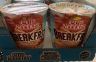 2-Nissin Cup Ramen Noodles Breakfast Maple Syrup Eggs Sausage Pancake Limited