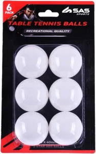 ABS Table Tennis Balls (Pack of 6) - Picture 1 of 12