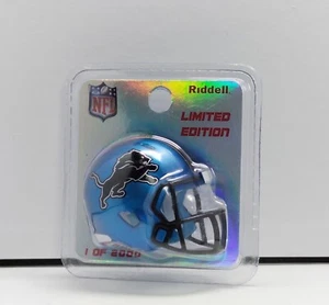 NFL DETROIT LIONS Riddell Gold Special Limited Edition Pocket Helmet - Picture 1 of 9