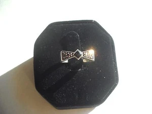 Anello vintage sterling, onice e marcasite taglia 7 design unico - Foto 1 di 7