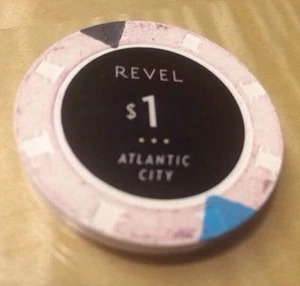 $ 1 Revel Sammlerstück Atlantic City Casino Chip 1 Lucky Good Luck AC - Bild 1 von 1