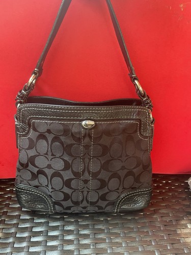 borsa a tracolla coach signature legacy turnlock 10980