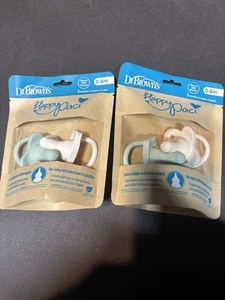 Dr. Brown’s Happy Paci Silicone Pacifier 0-6 months Dishwasher safe New - Picture 1 of 4