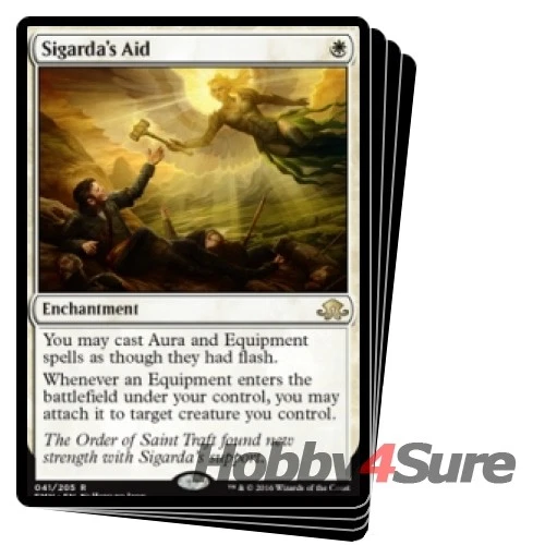 Sigarda's Aid X4 M/NM Magic: The Gathering MTG Eldritch Moon - Image 1 of 1