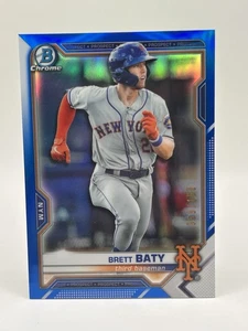Brett Baty 2021 Bowman Prospects BCP-237 Blue Refractor /150 New York Mets - Picture 1 of 1