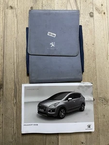 07-14 PEUGEOT 3008 OWNERS HANDBOOK MANUAL PACK AND WALLET 2013 Ref18198 - Picture 1 of 22