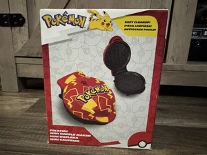 Nuovo Pokemon Pikachu Design Mini Waffle Maker di Uncanny Kids Fun Rosso - Foto 1 di 6