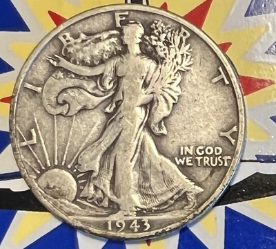 1943 S WALKING LIBERTY HALF DOLLAR #9295 - Image 1 of 2