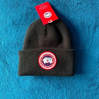 Gorro Canada Goose Arctic Program Premium Invierno Tejido Sombrero Negro Foto 1 de 3