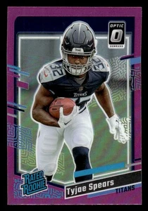 2023 Donruss #396 Tyjae Spears Pink Prizm Rookie Rookie TITANS - Picture 1 of 2